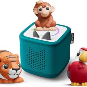 tonies Toniebox 2 Bundle Including My First Jungle Set, Sea Green, Audio Player for Audiobooks, Songs, Fall Asleep and Tonieplay for Children