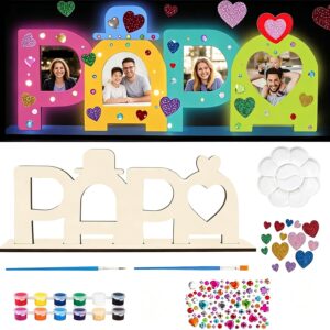 DIY Picture Frame Set, Dad Picture Frame, Wooden Letters, Father's Day Gift for Dads, Dad's Birthday Gift, Dad Picture Frame, DIY Craft Set for Gift, Father's Day, Birthday, Christmas