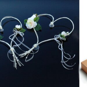 Autoschmuck Romantic Hearts Car Jewellery Bridal Couple Rose Decoration Wedding Car Wedding Decoration