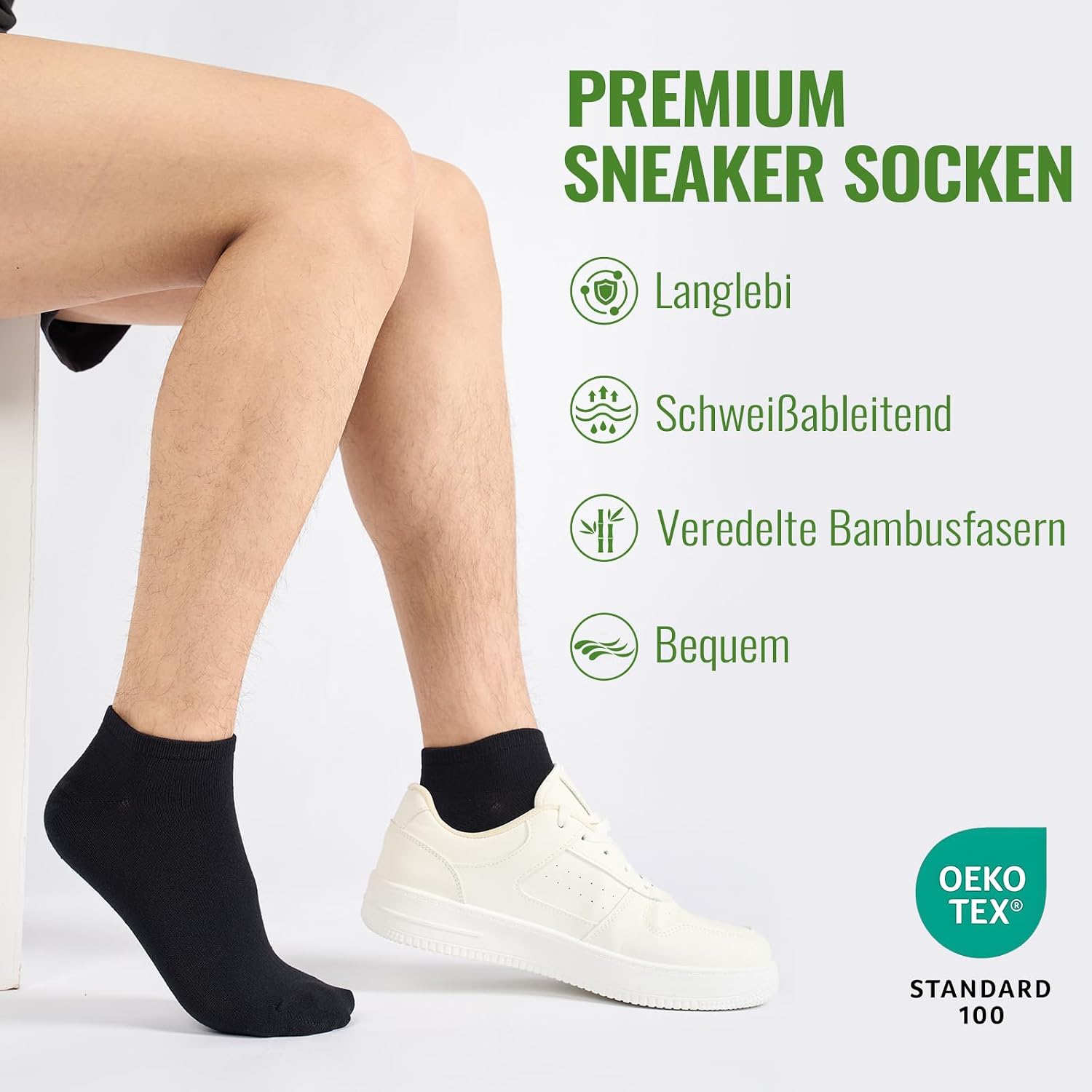 Bamboo Sneaker Socks Men Women 10/20 Pairs - Sneaker Socks – Bild 7