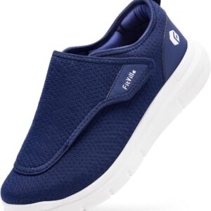 FitVille EasyTop Wings V2 Men's Extra Wide Nursing Slippers with Fastening