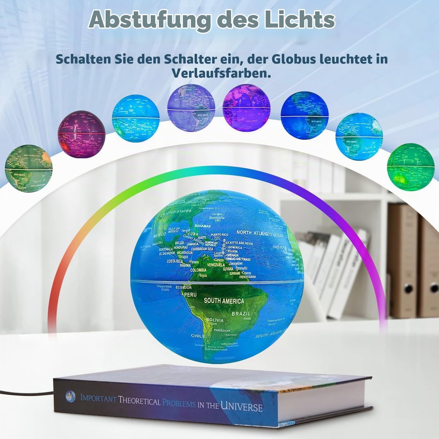 Flagest Magnetic Floating Globe with LED Night Light – Bild 3