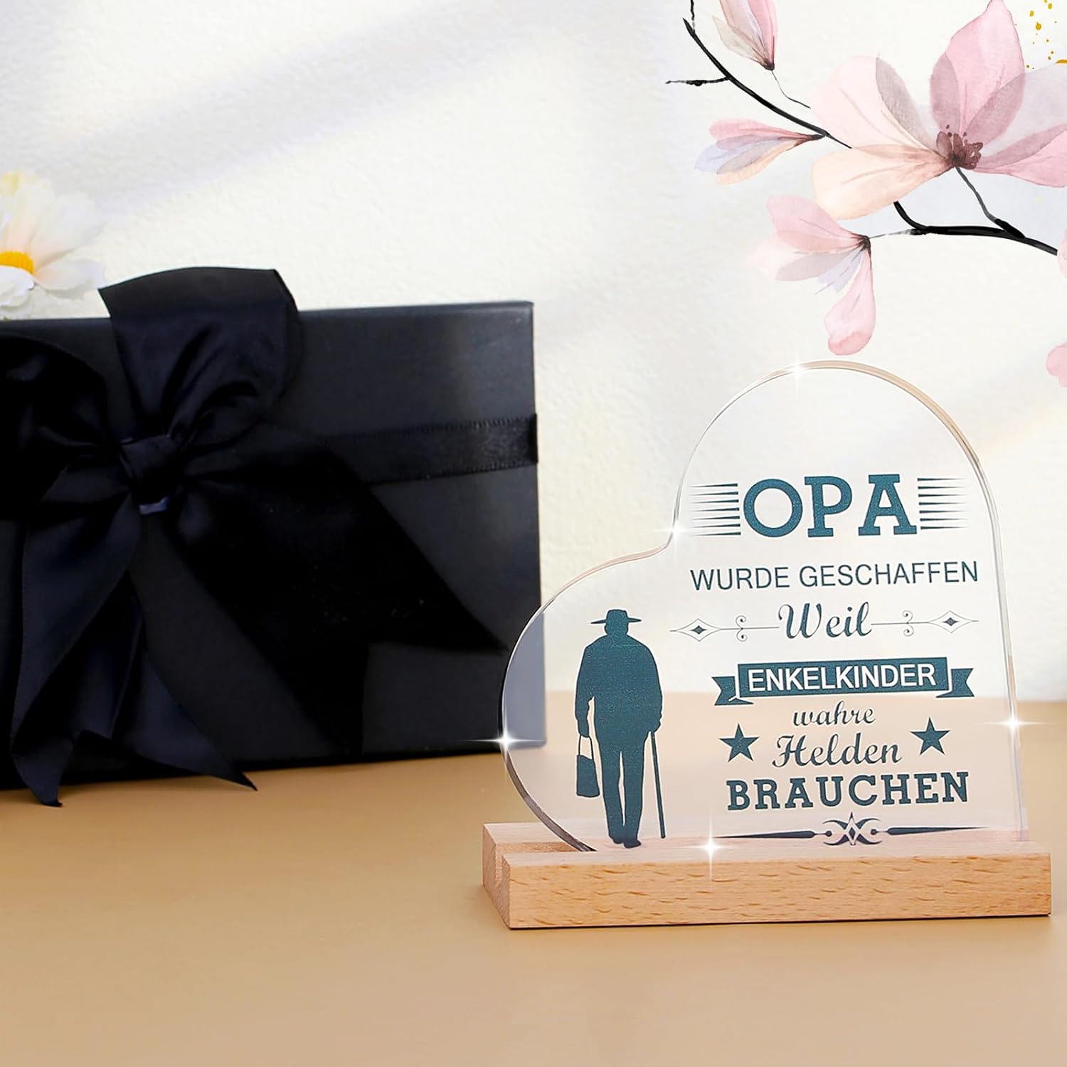 XIANNVXI Best Grandpa Gift, Birthday Gift for Grandpa, Birthday Gift for Grandpa from Grandson, Granddaughter, Father's Day Gift for Grandpa, Christmas Gifts, Home Decoration Made of Acrylic – Bild 9