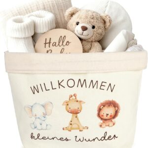COMOOKA Birth Gift Nappy Bag Gift Bag for Boys Girls Gift Bag Neutral Accessories Baby Gifts Newborn Gift for Baby Shower Christening