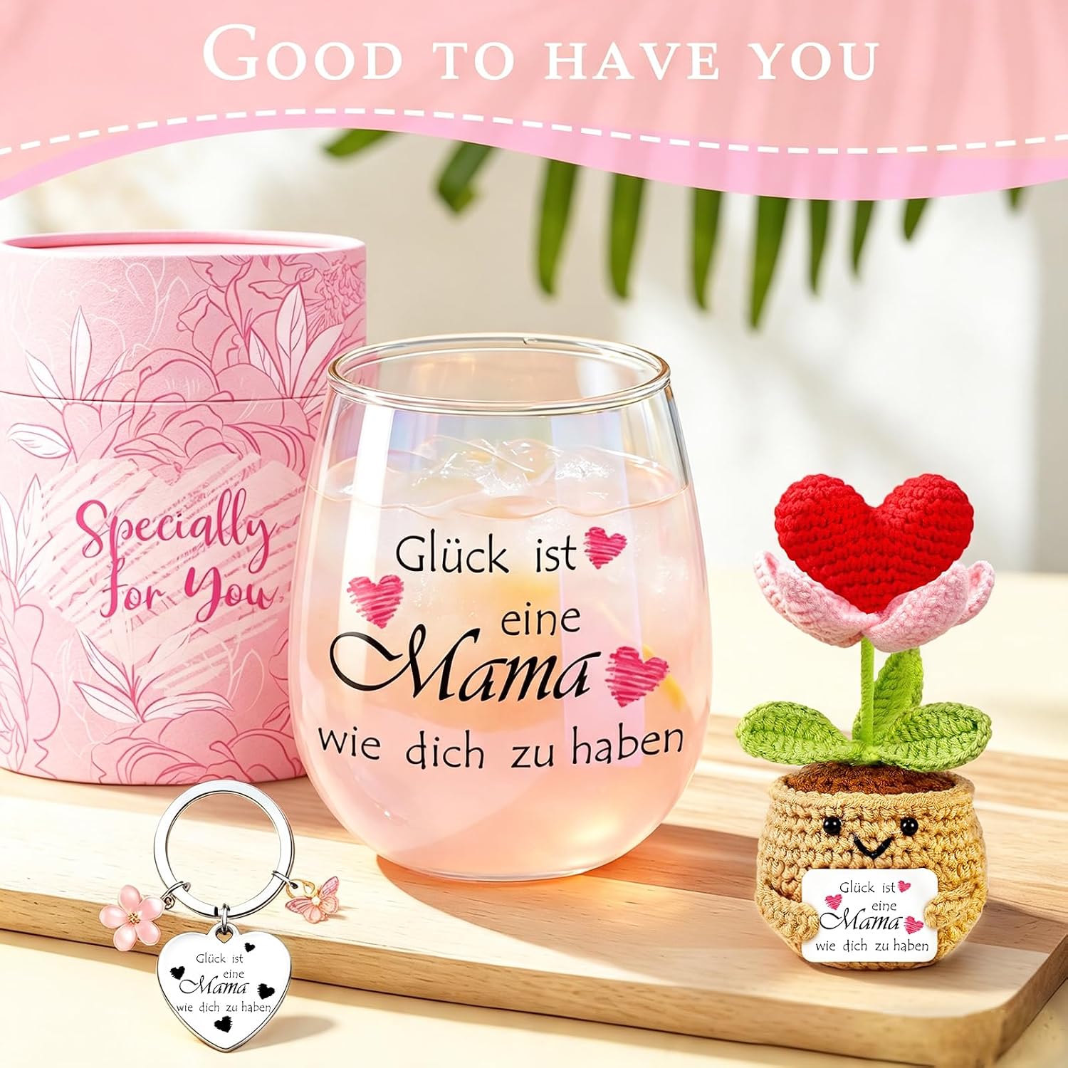 Gifts for Mum Wine Glasses Mother Birthday Gift for Best Mum – Bild 2