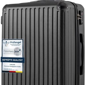 Coolife Medium Hard Shell Suitcase, ABS + PC, 65.5 cm