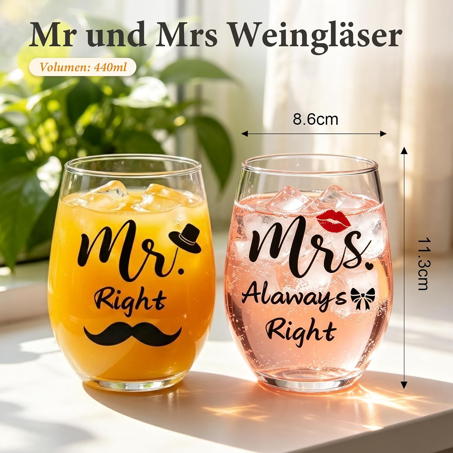 MOTONG Wedding Gifts for Bride and Groom Mr Mrs Personalised Gift – Bild 3