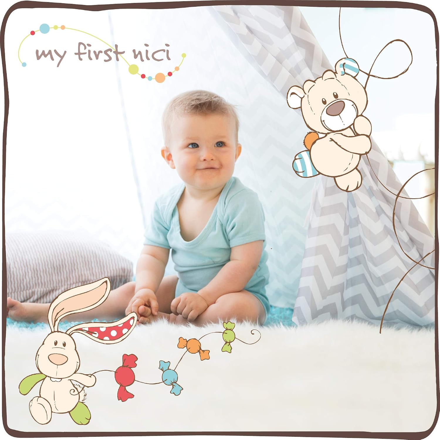 Nici Cuddly Blanket Little Princess pastel-coloured – Bild 2