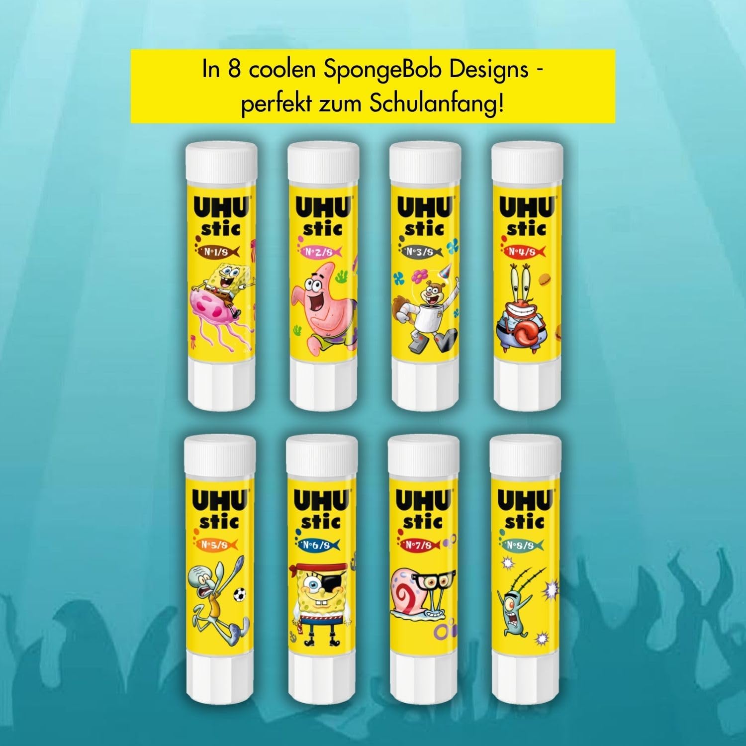 UHU stic Glue Stick BTS 2026 SPONGEBOB 5 x 8.2 g – Bild 3