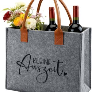 Ysound Gifts Women Felt Bag, Felt Shopper Bag for Woman Man