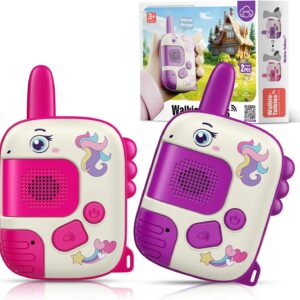 Wootoyz Unicorn Gift for Girls, Walkie Talkie Children’s Easter Gifts Girls 3 4 5 6 7 8 Years Toy from 3-8 Years Girls Unicorn Game Walki Talki 3-8 Years Gift School Girls