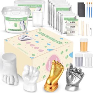 Plaster cast baby hand and foot for 4 casts, non-toxic