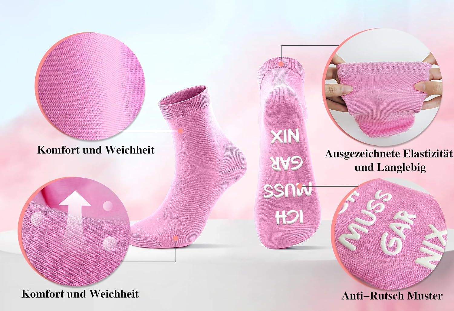 BOYATONG Retirement Gift Woman, Funny Socks Pension Gifts – Bild 4