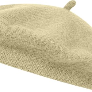 Women’s Beret, Soft Beret, Wool, Classic, Plain, French Style Beret, Retro Beret, Artists, Classic for Girls and Women