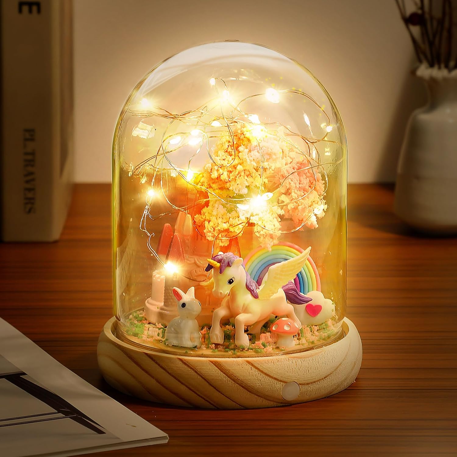 HappyGoLucky Unicorn Gifts for Girls, Christmas Gifts for Children, DIY Night Light, Children's Gift, Girls 3–12 Years, Craft Set for Children 3–12 Years, Gifts for Girls, 3–12 Years, Crafts for Girls – Bild 2