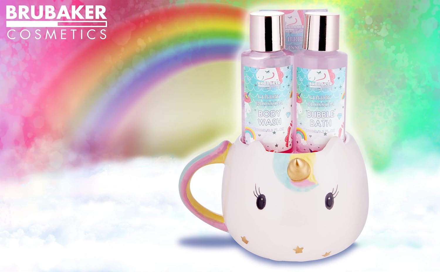 Brubaker Cosmetics 4-Piece Unicorn Bath and Shower Set Cherry Blossom – Bild 7