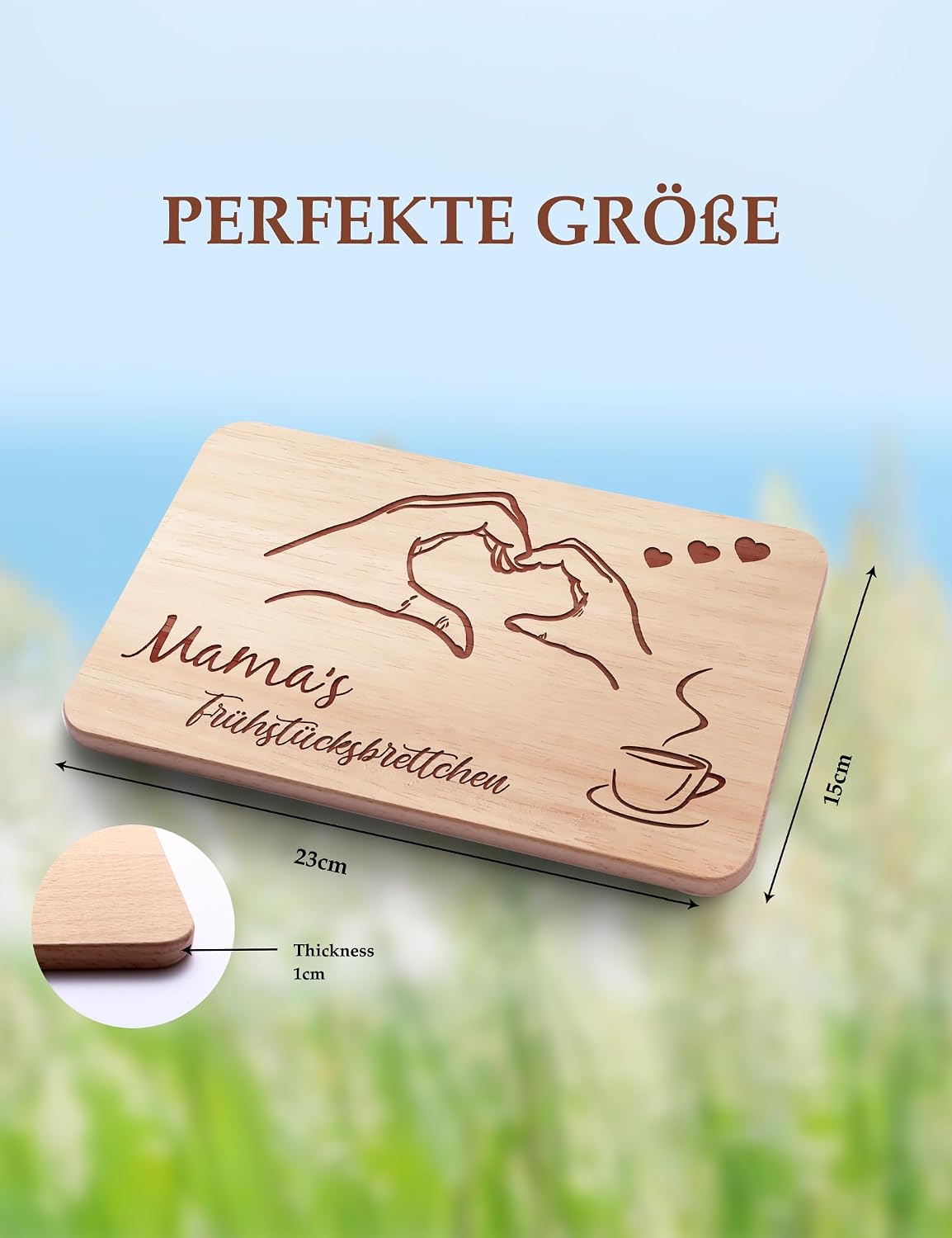 Breakfast Board Mum Gifts | Bread Board with Engraving – Bild 2