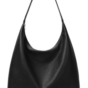 KALIDI Women’s Shopper Handbag Shoulder Bag PU Leather Tote Bag Vintage Hobo Bag with Zip Large for Work School Shopper Casual Daily