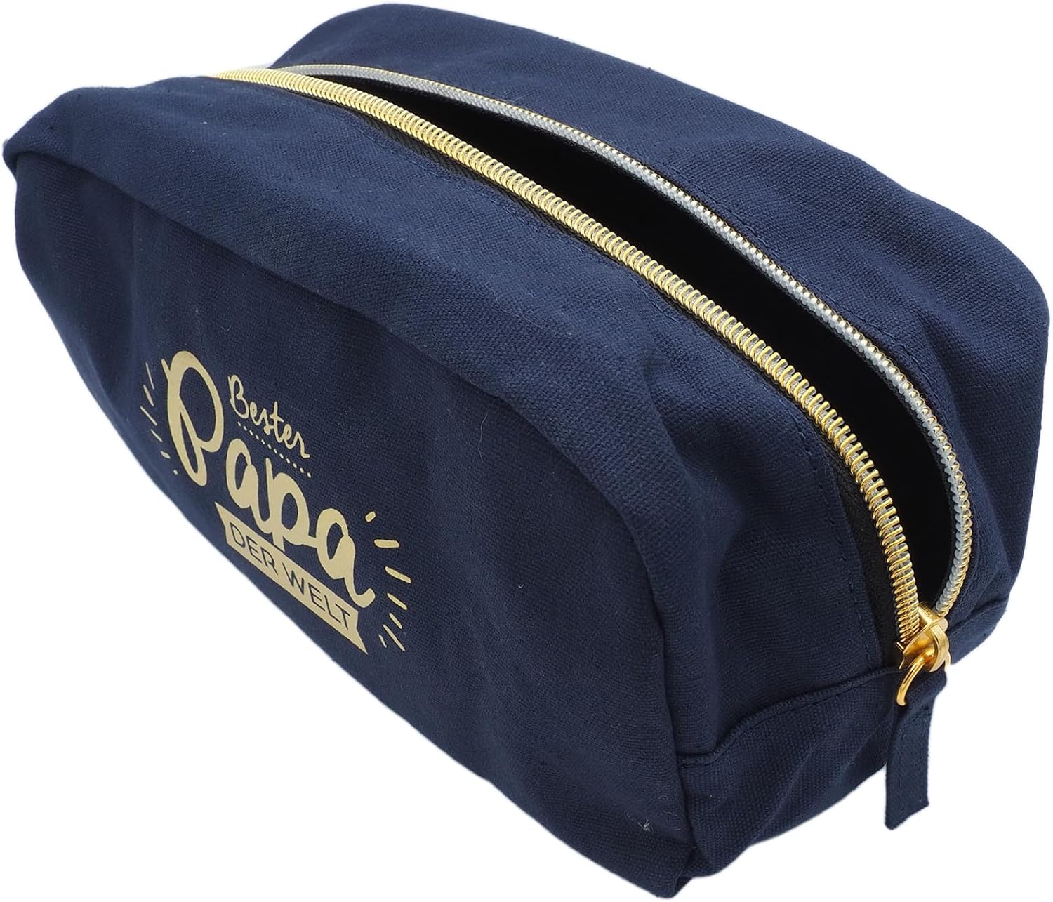 Manahia Toiletry Bag Papa - Bester Papa der Welt - Gift Idea Dad - Toiletry Bag for Men - Travel Bag - Toilet Bag - Dad Gift - Father's Day - Father - Birth Gift, Papa Blue – Bild 3
