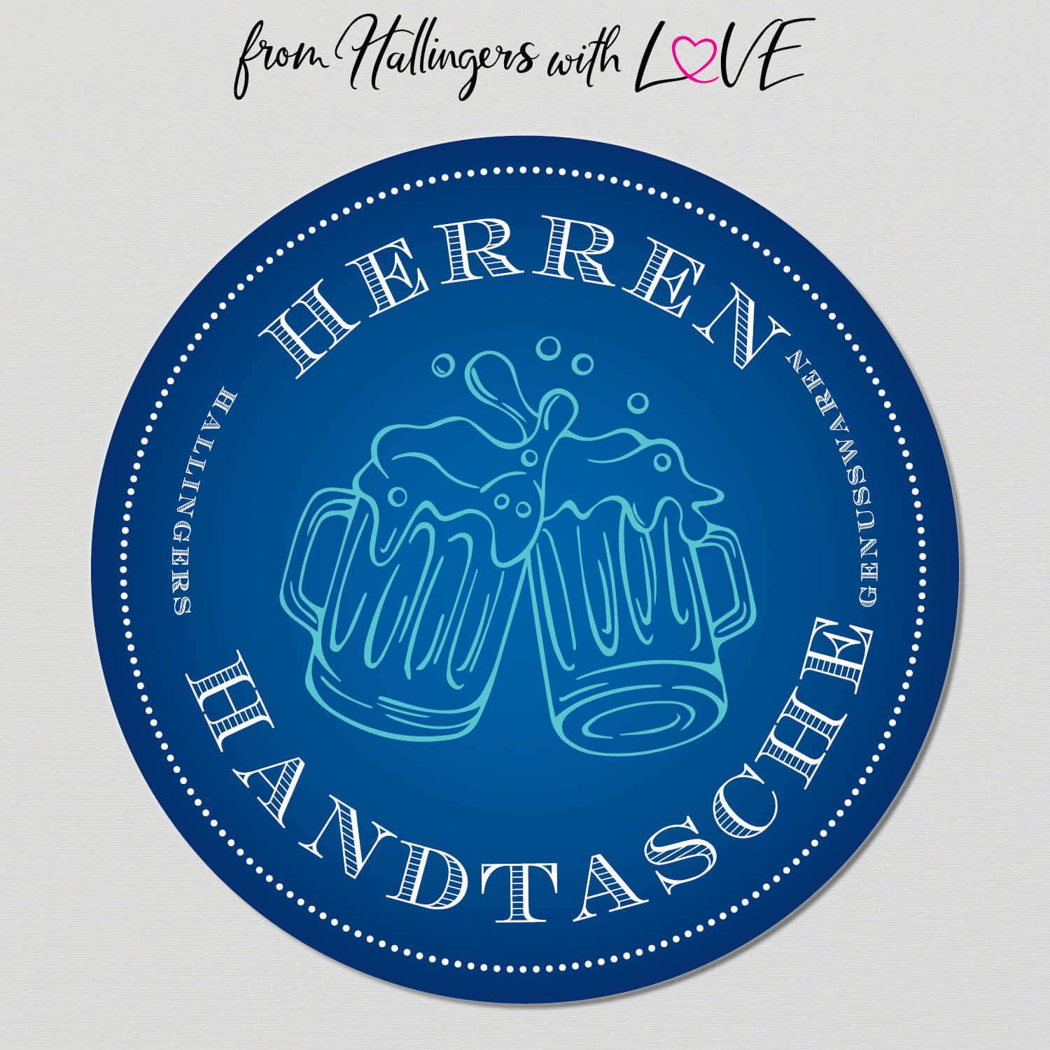Hallingers Genuss Manufaktur Feinkost Father's Day Gift Set – Value in the "Men's Handbag" Small Gift Nougat Busserl, Hazelnut Liqueur & Pepper, Gift Idea for Dad Grandpa – Bild 6