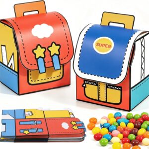 18pcs Small Gift Box for Filling School Bag Box School Cone Filling
