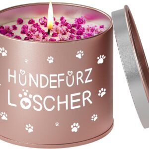 PRSTENLY Gifts for Women, 9 oz Lavender Scented Candle – Dog Fart