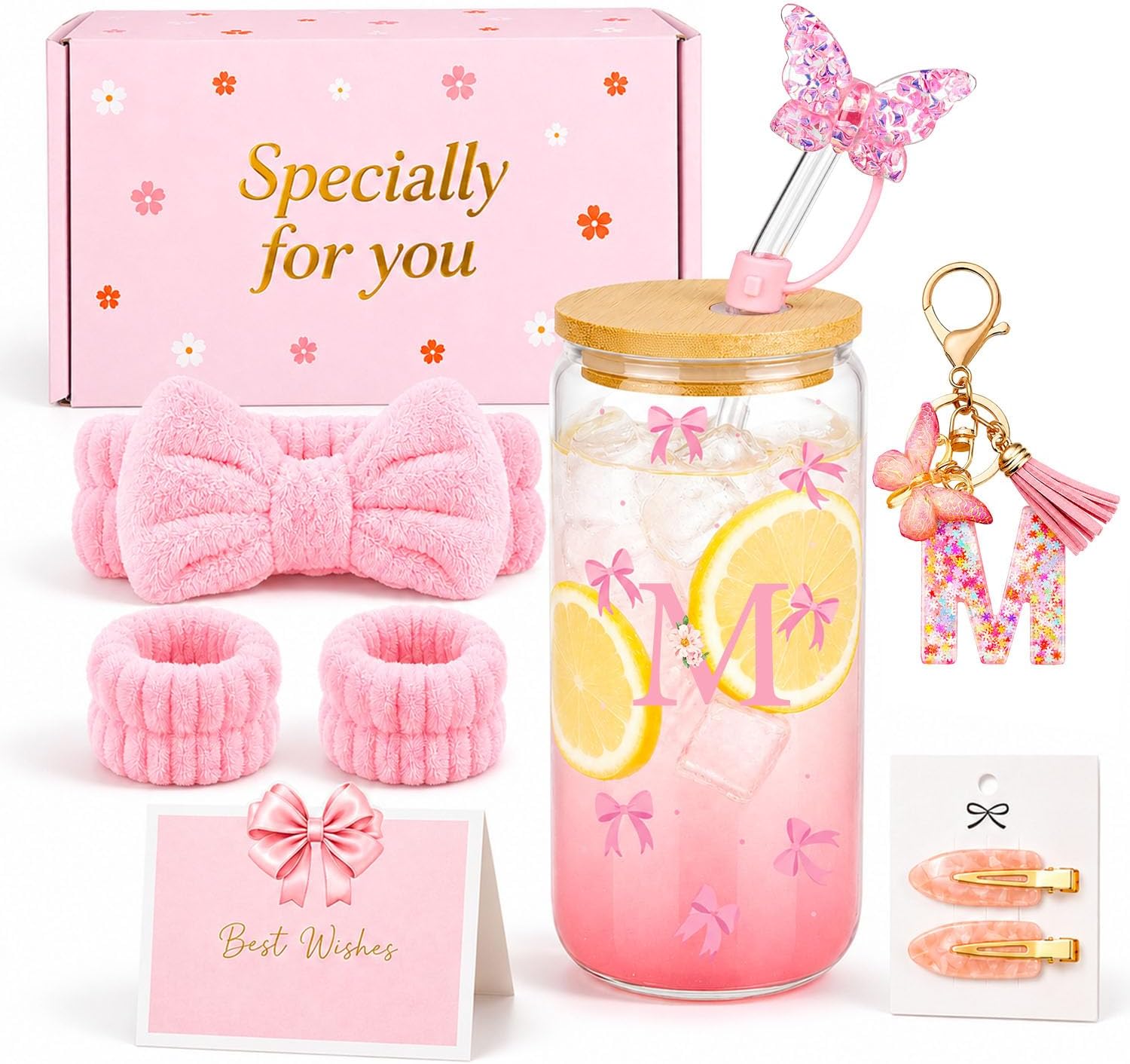 A-Z Personalised Gifts for Girls Teenagers 9-18 Years, Birthday Gift Girl Gift Set with Letter Initial, Gift Idea for Sister Daughter, Christmas & First Day at School (M)