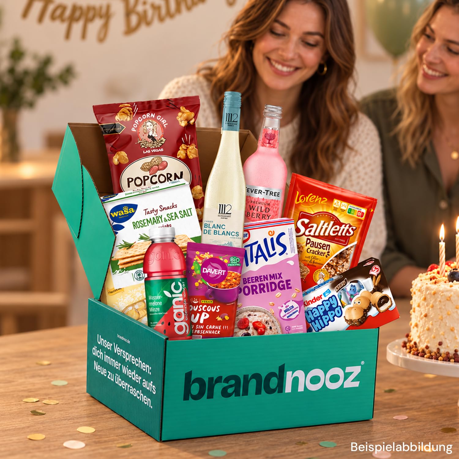 Brandnooz Birthday Box | Gift Box with Snacks & Branded Products – Bild 3