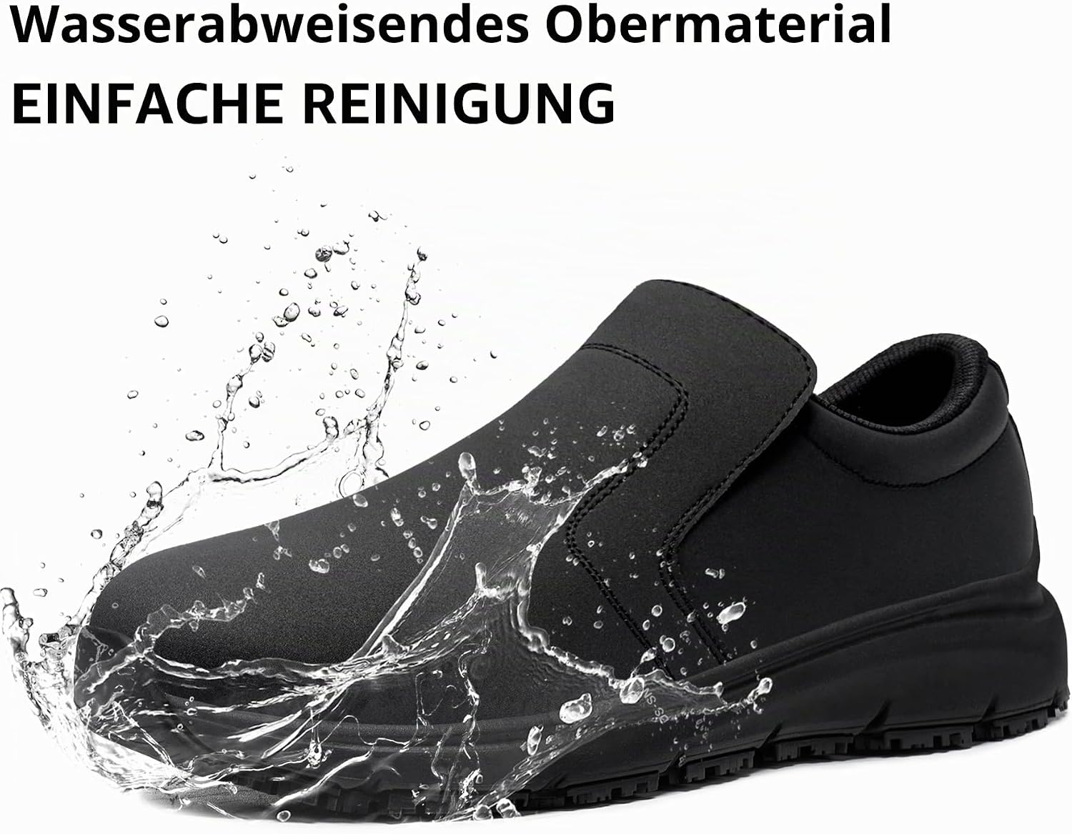 Safety Shoes Men Women Non-Slip Cooking Shoes Waterproof Work Shoes Kitchen Lightweight SRC Comfortable Cushioning Work Shoes with Steel Toe Cap – Bild 5