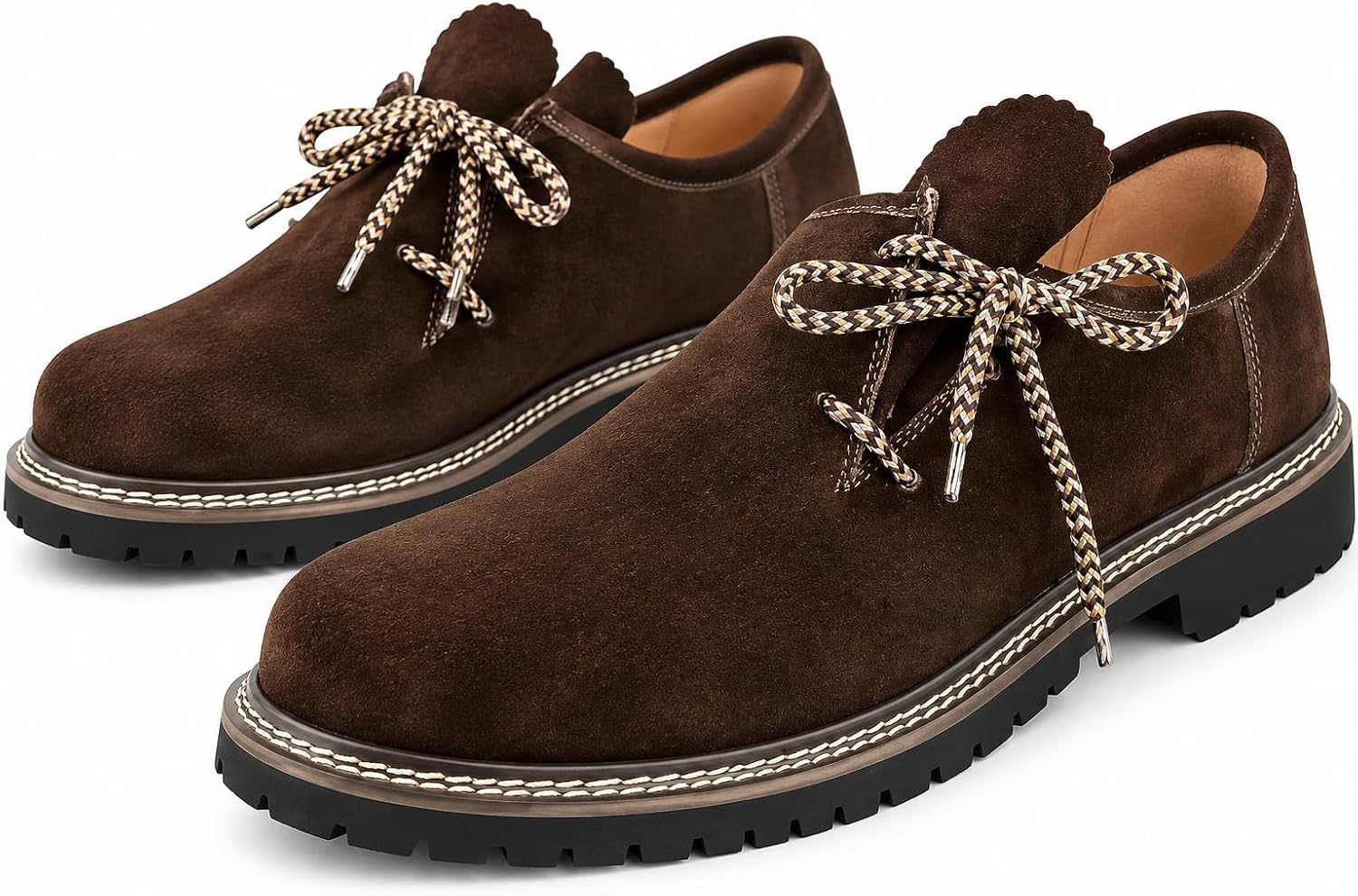 Traditional Bavarian Haferlschuh, Made of Suede, in 3 Different Colours and 7 Different Sizes - Men's Costume Shoes – Bild 4