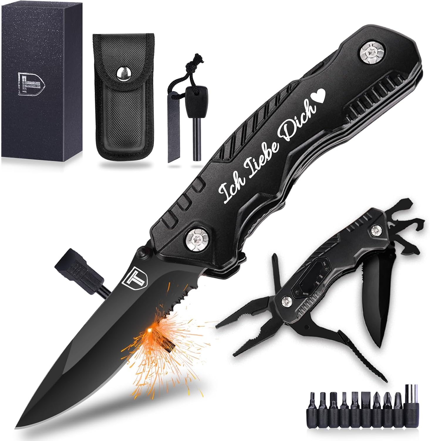 Multitool Pocket Knife Anniversary Gifts Christmas for Men 21 in 1