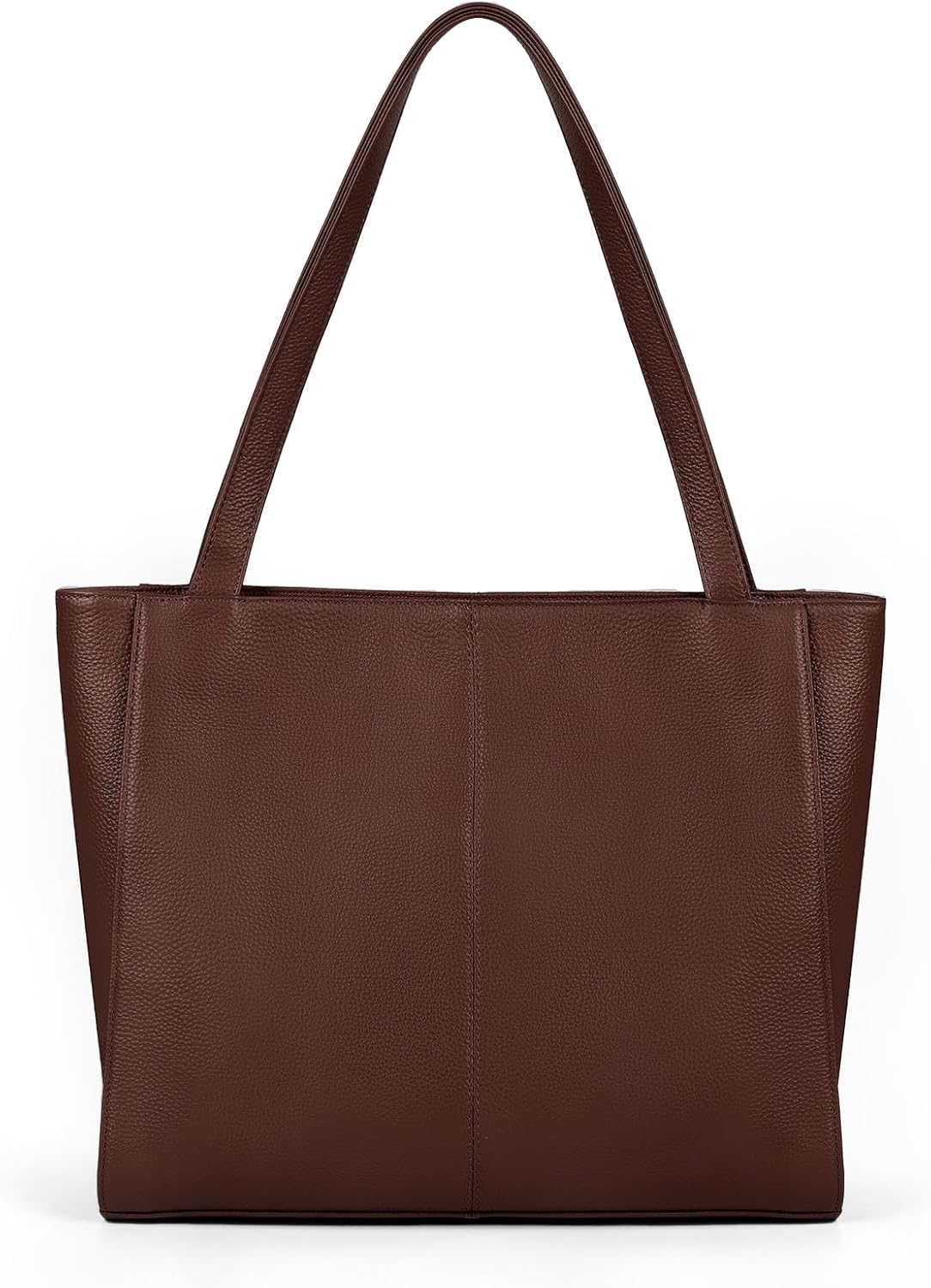 befen Genuine Leather Handbag Women's Large Shopper Bag with 14 Inch Laptop Compartment, Fashion Leather Tote Bag School Work Leisure Handbag with Zip – Bild 9