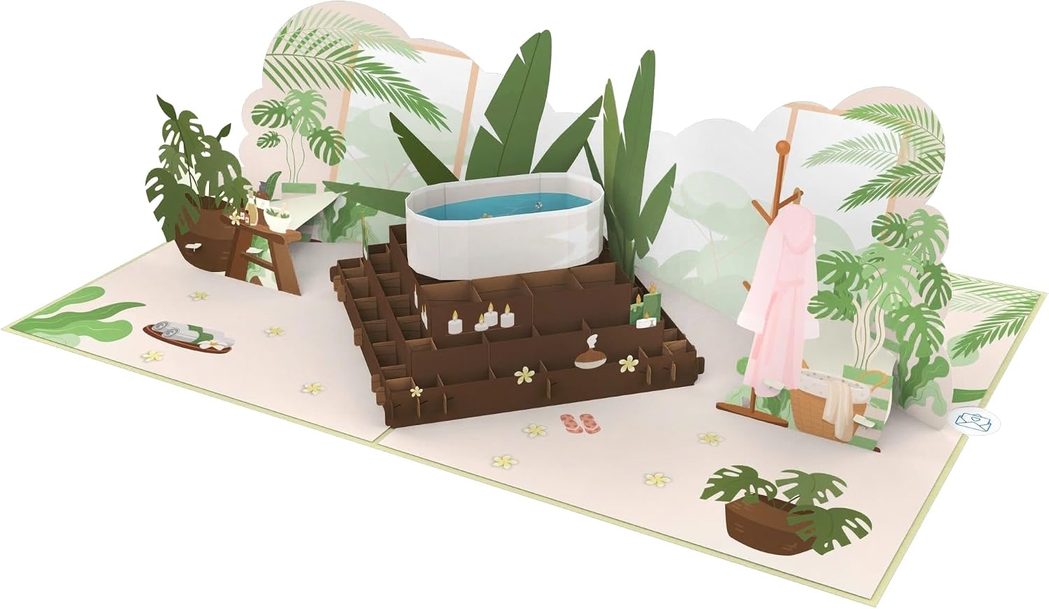 MOKIO® Pop Up Card - Wellness Spa - 3D Greeting Card – Bild 2