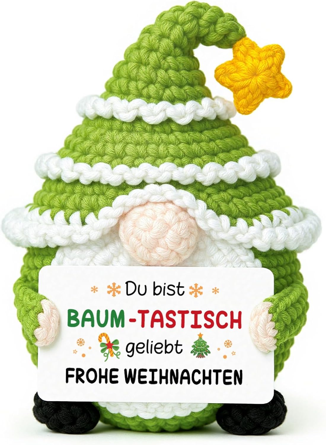 CheriGift Christmas Gifts for Women Men, Hand Crocheted Figures