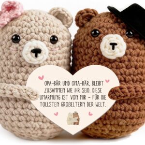 Giftota – Gift for Grandma and Grandpa – Thank You Gifts – Expectant Grandparents Gifts – Pocket Hug – Lucky Charm – Original Small Gift