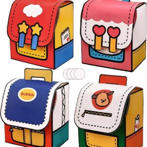 24 Party Favours, School Bag, Paper Bags, Colourful, Mini School Cone, School Gift Boys & Girls, Party Bags, First Day of School, School Child 2026 Boy Party