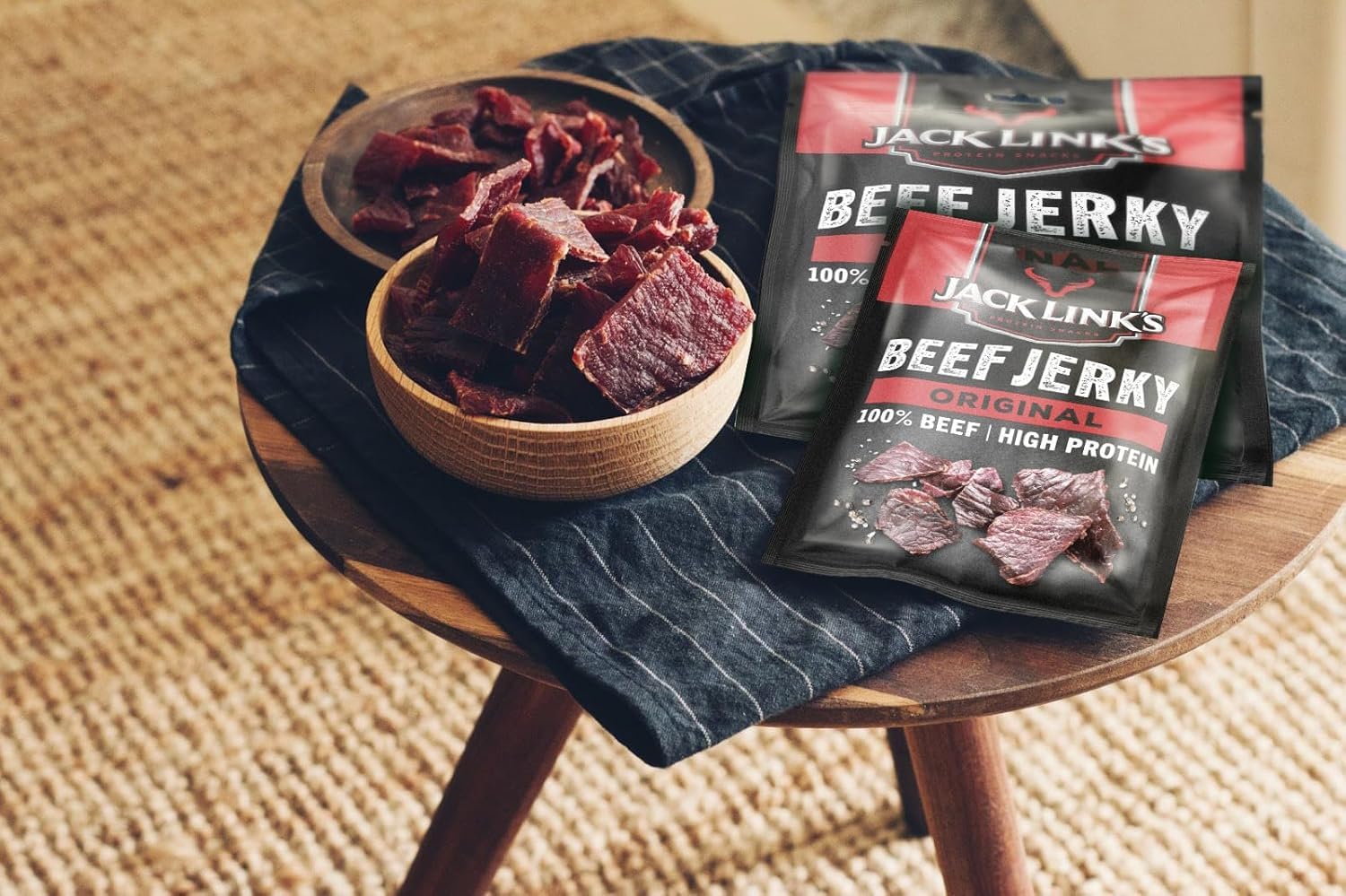 Jack Links Beef Jerky Gift Box - Pack of 12 (12 x 60 g) - High Quality Meat Snack Gifts for Men - Father, Dad, Man Gift or as a Gift Basket, Gift Basket, Birthday - High Protein – Bild 7