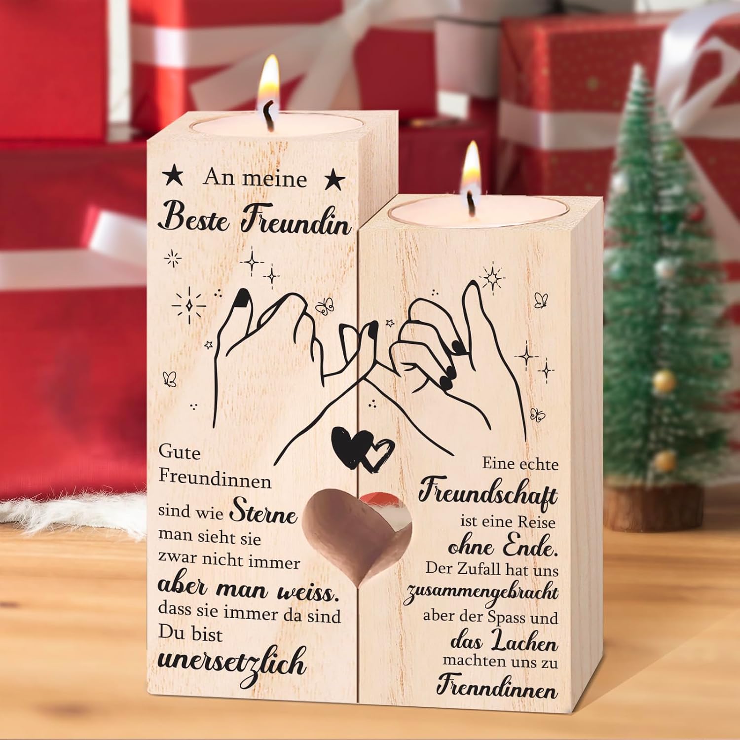 Gifts for Girlfriend, Personalised Candle Holder Gifts, Best Friend, Birthday Gift, Friendship Candlestick Gifts, BFF Gifts – Bild 9