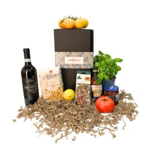 Pasta Meets Wine Gift Set – Red Wine from Sicily, Pasta & Mediterranean Delights