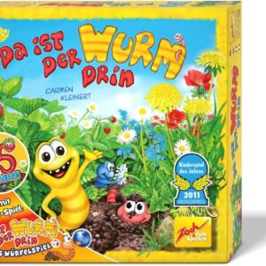 Zoch Da ist der Wurm drin (Jubilee Edition) with Extra Dice Game, Children’s Game of the Year 2011, Easy and Fun Dice and Observation Game, from 4 Years