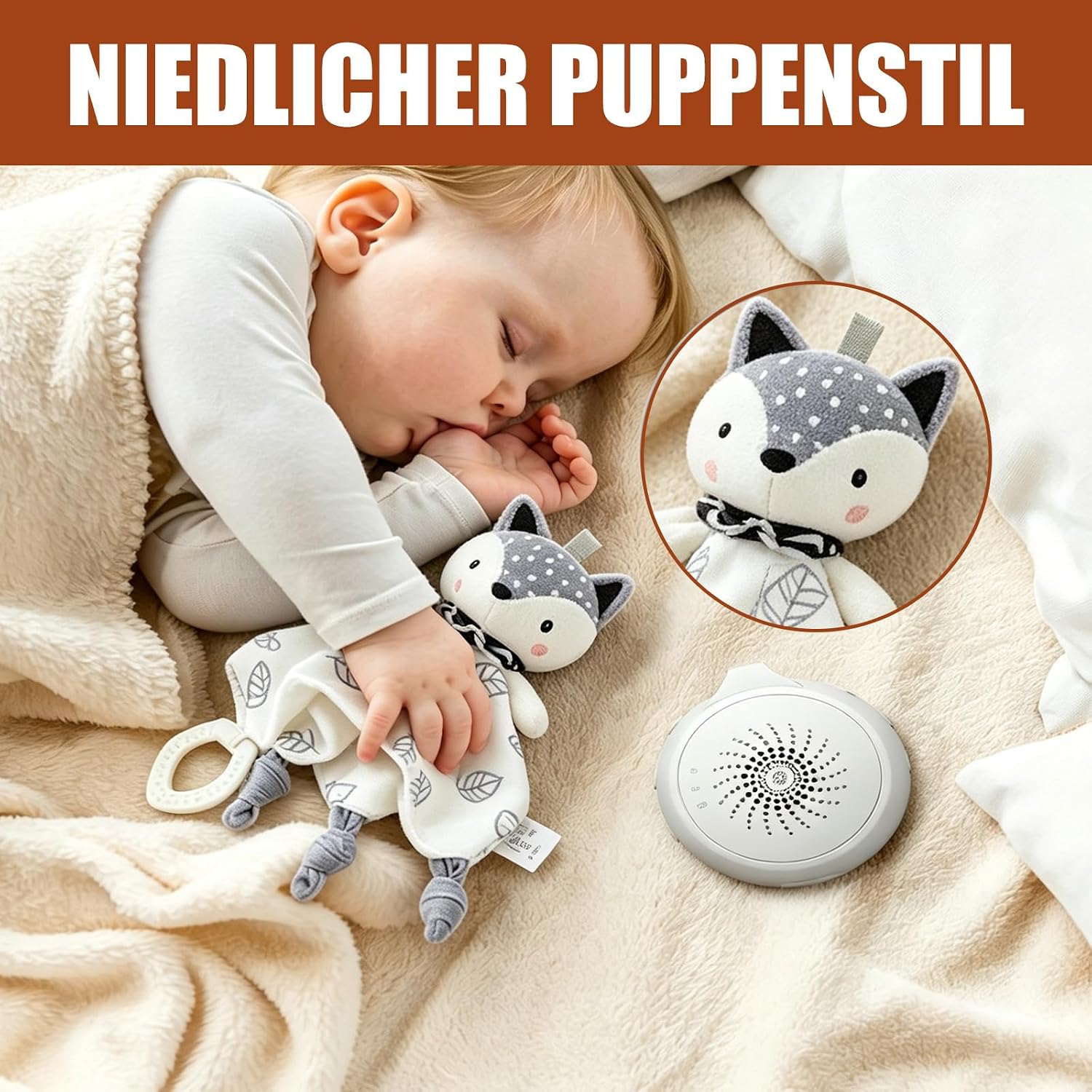 Newborn Gift, 7-in-1 Baby Gift Set for Boys Girls with Baby Blanket, Wooden Rattle with Elephant, Comforter Bib Socks in Gift Box, Baby Birth Gift, Baby Shower Party – Bild 7