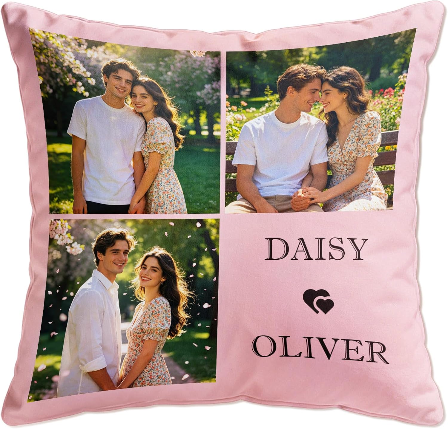 Cushion with Photo Personalised, Photo Cushion Design Your Own Picture, Memory Pillow Individual, Personal Gift for Family, Partner, Friends (Photo 3)