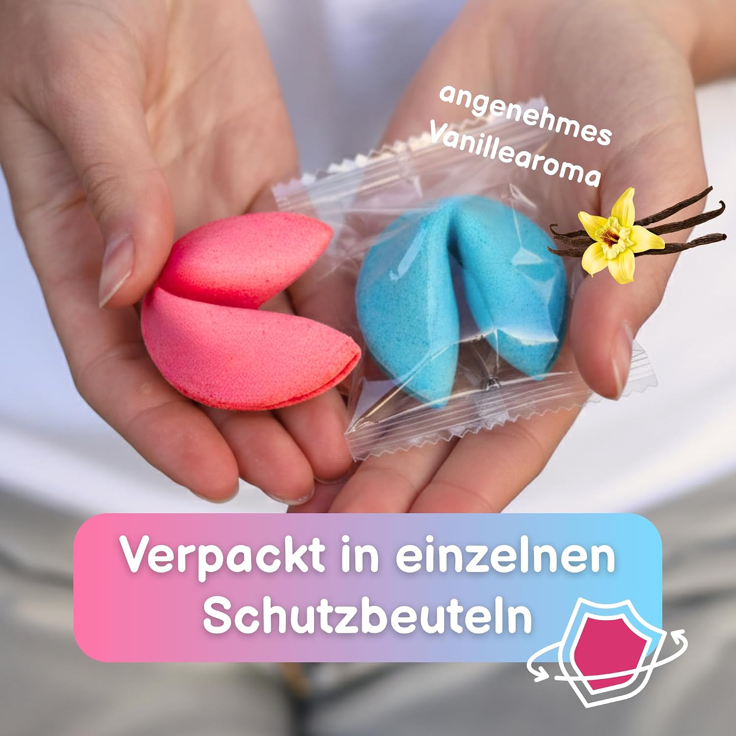 Lucky Cookies Baby Shower & Baby Shower Vanilla Party Favors Pack of 16 96g – Bild 5