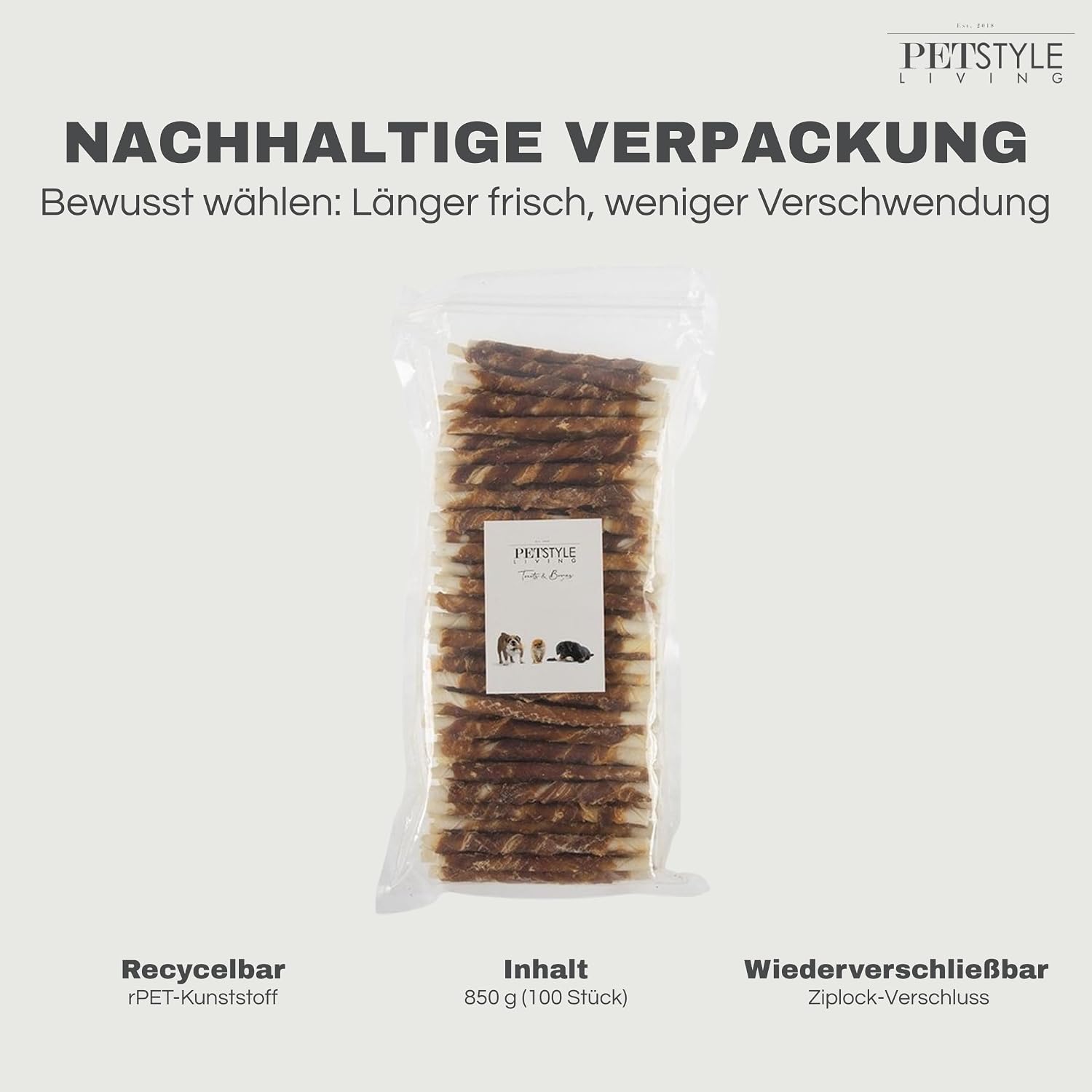 Chew Stick with Duck Dog Snack 12.5 cm Pack of 100 – Bild 6