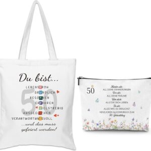 Birthday Gift Canvas Shopping Bag Cosmetic Bag