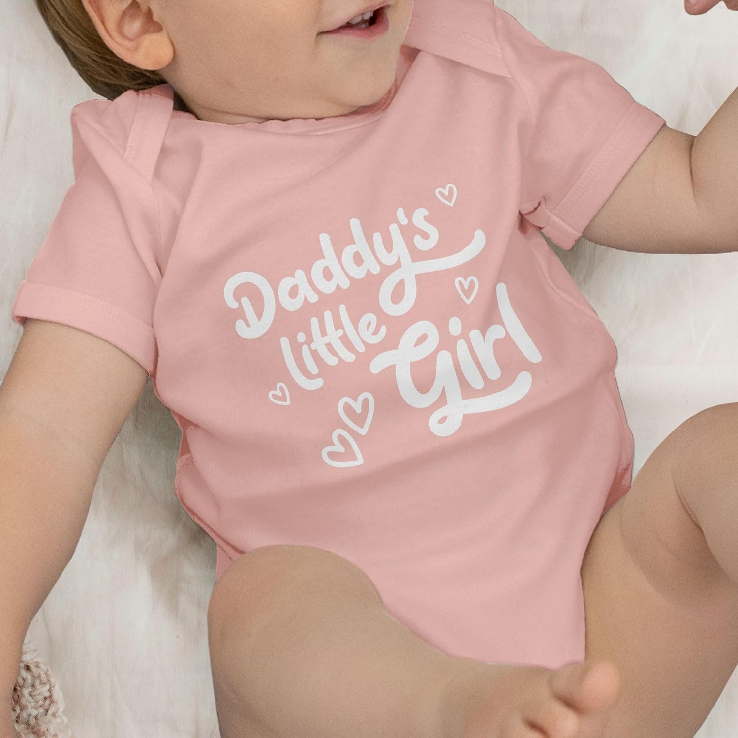 Shirtracer - Baby Bodysuit Boy Girl - Gift for Father's Day - Daddy's Little Girl Cute White – Bild 7
