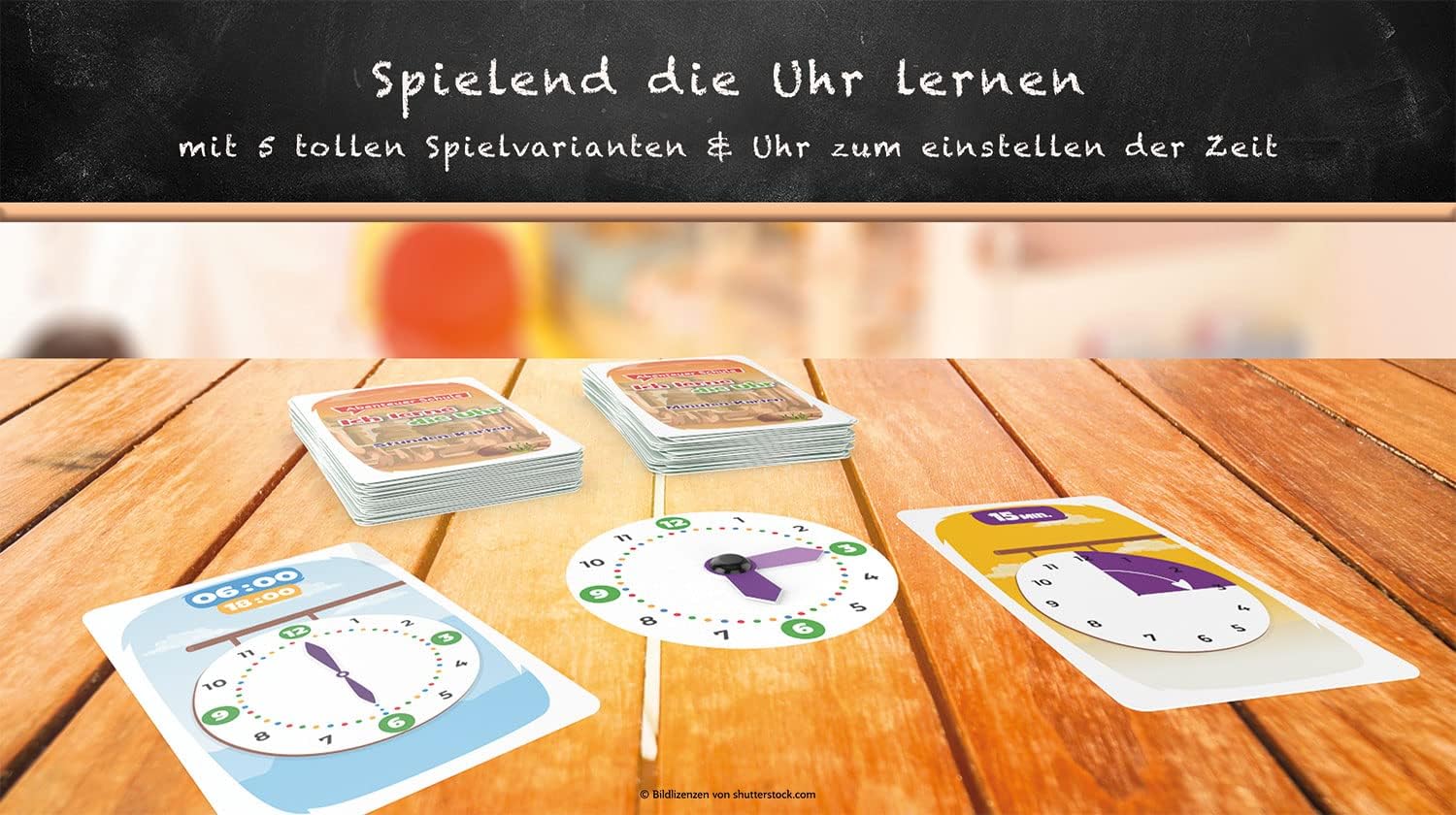 ASS Altenburger - Ich lerne die Uhr Educational Game, Adventure School Card – Bild 3