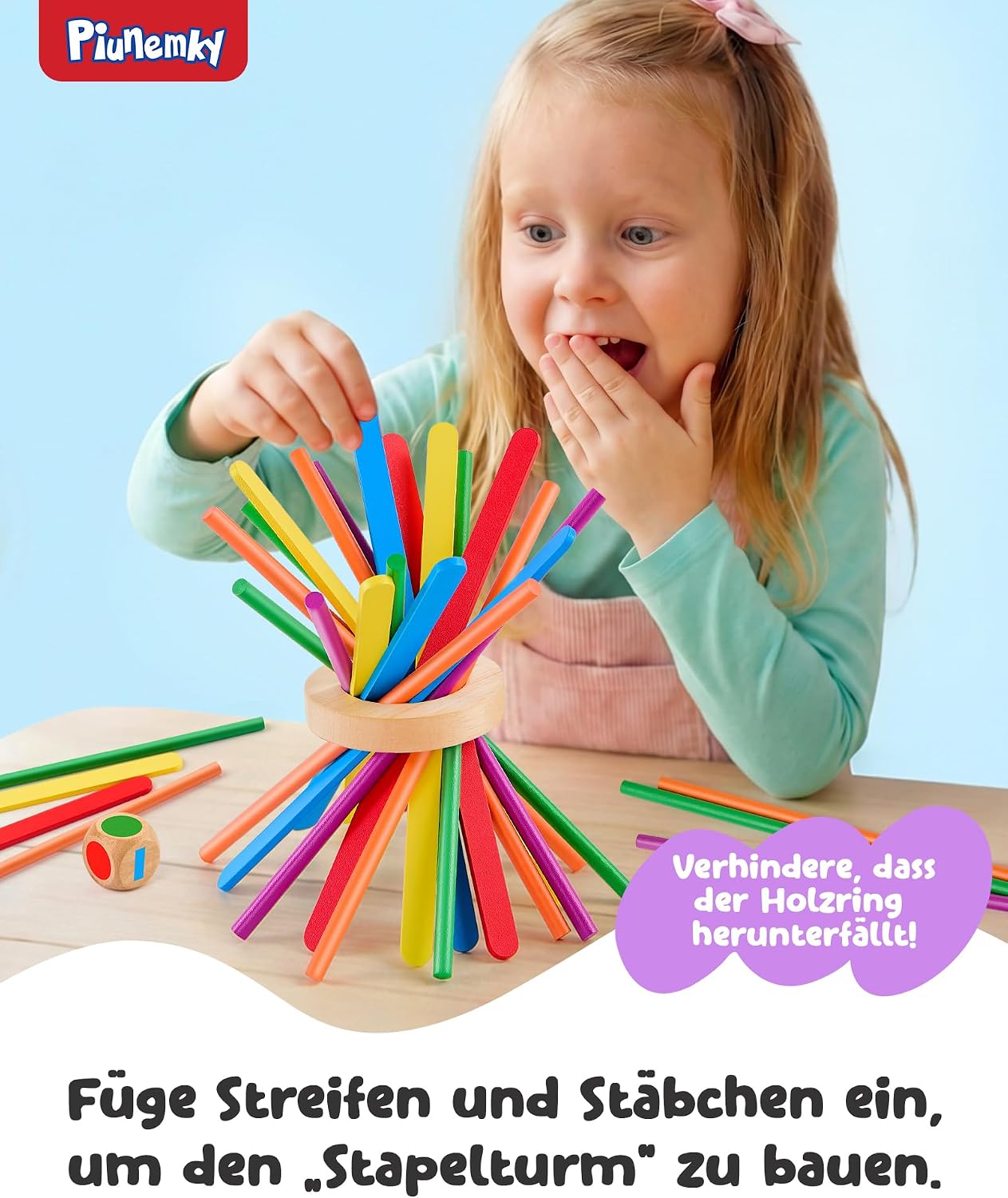 Montessori Toy Wooden Board Game from 3 Years – Bild 7