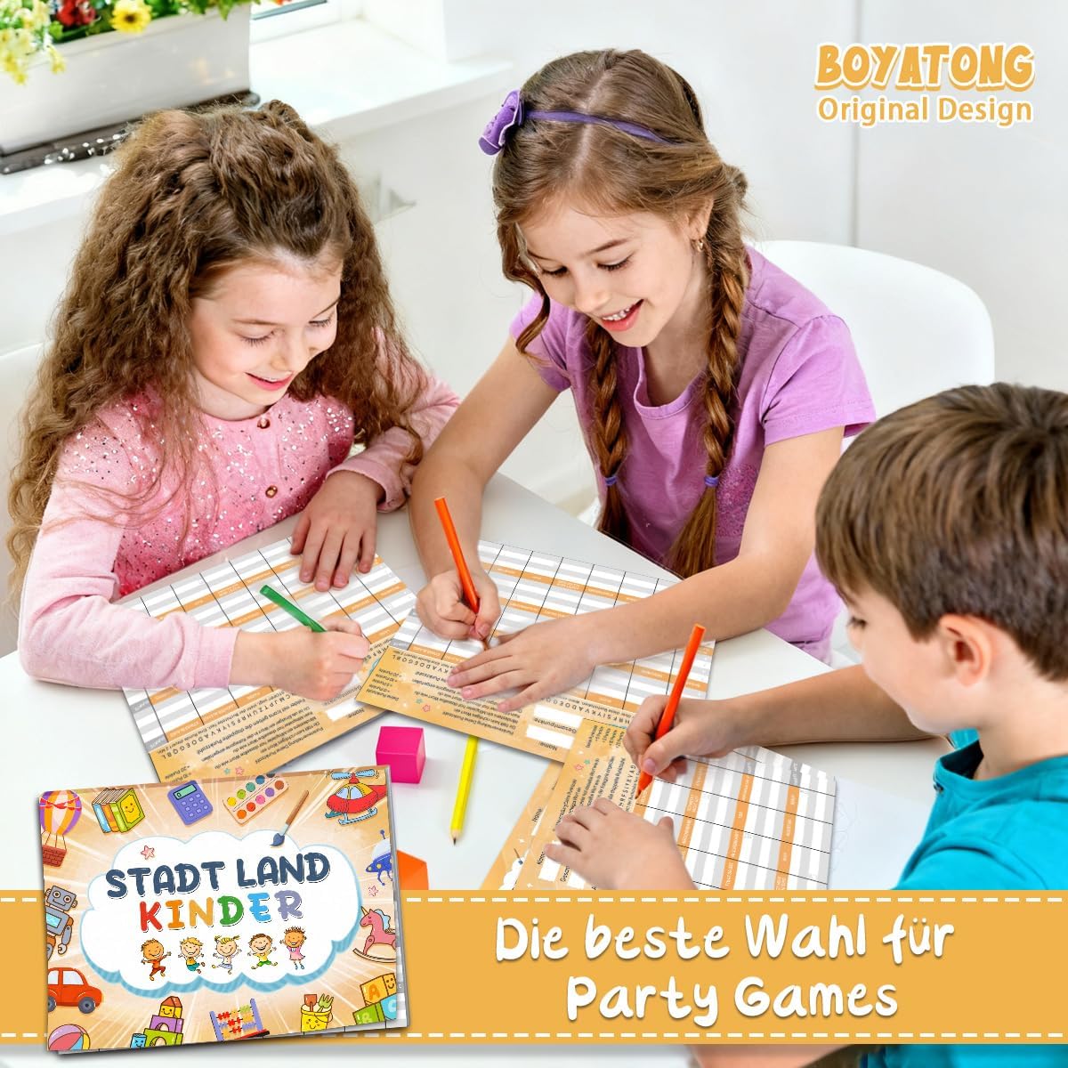 City Country Children's Card Game, Gift for Boys Girls from 7 8 9 10 Years, Gift Idea for Communion First Communion Birthday, Easter Gifts, Activity Junior Game 2026, Party Bag Children's Birthday Party Bag – Bild 5
