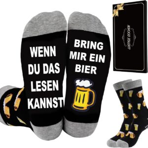 SockWaddles Funny Socks Men with Sayings - Gift Idea for Men, Grandpa, Dad, Gamer, Bike, Camper for Christmas, Birthday, Father's Day, Advent Calendar Filling